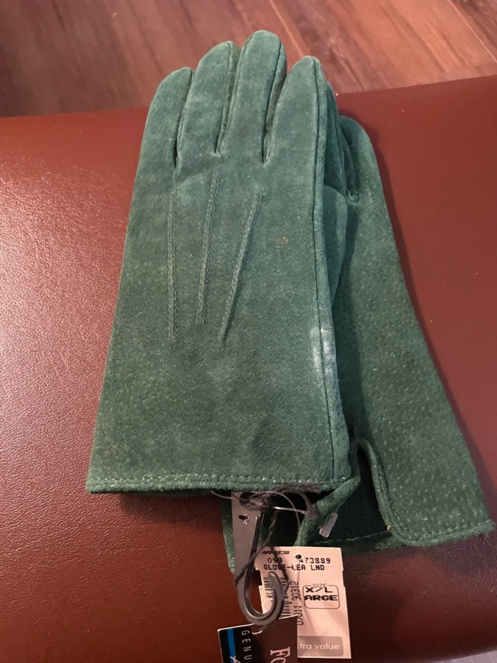 VTG Women's Fownes suede Gloves, Forest Green